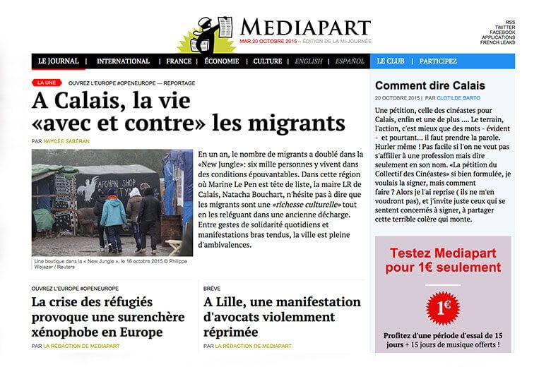 Refonte de la plateforme Web de Mediapart